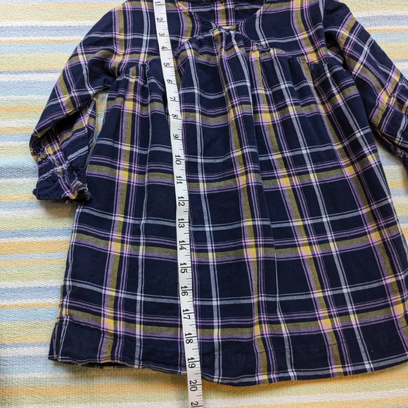 ⭐ GAP plaid flannel dress 3T - Picture 6 of 13